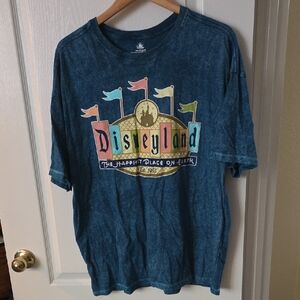 Disneyland Blue Graphic Tee M